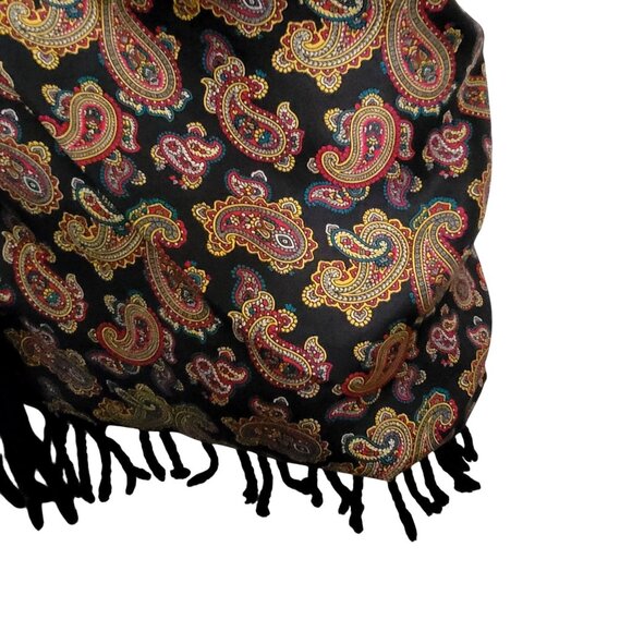Vtg Chatworth Tie Rack Men's Wool/Silk Paisley print Opera scarf - Picture 14 of 14